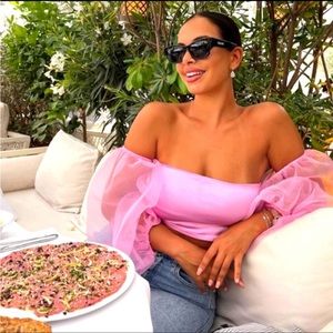 ZARA Bloggers Favorite CONTRASTING ORGANZA TOP